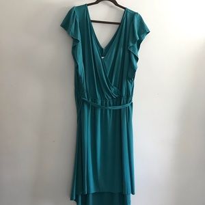 Teal Green/Blue High Low Dress in Size 4X